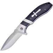 Frost BKH014BPW Linerlock Knife Black