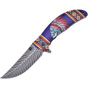 Frost FC54BL Linerlock Knife A/O Blue