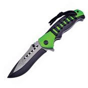 Frost TX13GN Linerlock Knife Green A/O