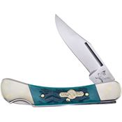 Frost B110GPB Clip Point Lockback Knife Green Bone Handles