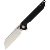 CJRB 1907BKF Rampart Linerlock Knife Black Handles