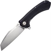 CJRB 1909BKF Barranca Linerlock Knife Black Handles