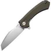 CJRB 1909GNF Barranca Linerlock Knife Green Handles