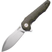 CJRB 1910GNC Mangrove Linerlock Knife Green Handles