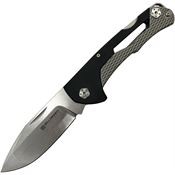 Willumsen Copenhagen 003B Cobra Ace Black Lockback Knife OD Green Handles