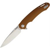 Beyond EDC 1902DGBN Harak Linerlock Knife Brown Handles