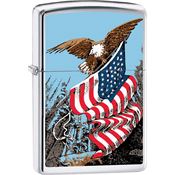 Zippo 15327 Eagle with Flag Lighter
