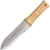 Bonsai NUB030 Hori Hori Garden Serrated Fixed Blade Knife Wood Handles
