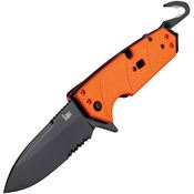 Heckler & Koch 54214 Karma First Response Black Knife Orange Handles