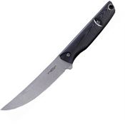 N.C. Custom 003 Scar Stonewash Fixed Blade Knife Black Handles