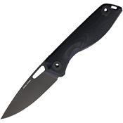 Real Steel 7461 Sidus Black Finish Knife Black Handles