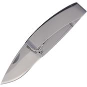 Rough Rider 2106 Money Clip Framelock Knife Stainless Handles