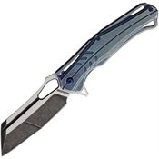 Rough Rider 2145 Framelock Knife Blue Stonewashed Handles