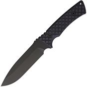 Spartan 003BKBK Damysus Black Fixed Blade Knife Black Handles