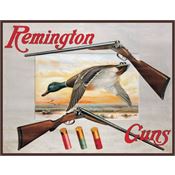 Tin Signs 1002 Remington Shotguns and Ducks