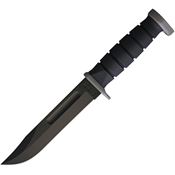 Ka-Bar 1292 D2 Extreme Black Fixed Blade Knife Black Kraton Handles