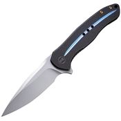 WE 2001E Kitefin Framelock Knife Black Handles