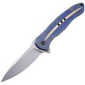 WE 2001F Kitefin Framelock Knife Blue Handles