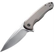 WE 2001H Kitefin Framelock Knife Gray Handles