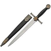 China Made 211509 Masonic Dagger Fixed Blade Knife Zinc Alloy Black Handles