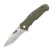 Bear & Son 61102 Sideliner Matte Knife Green Handles