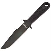 Bear & Son 61108 Compact Bowie Fixed Blade Knife Black Handles