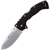 Cold Steel 62RQ 4-Max Scout Stonewashed Lockback Knife Black Handles