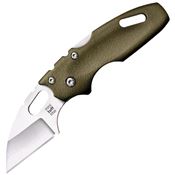 Cold Steel 20MTGD Mini Tuff Lite Tri-Ad Knife OD Green Handles