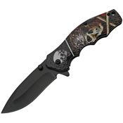 China Made 300502PR Skull Linerlock Knife A/O