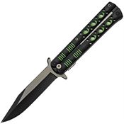 China Made 300514GN Fly Linerlock Knife A/O Green