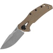 Zero Tolerance 0308 KVT Framelock Knife Tan Handles