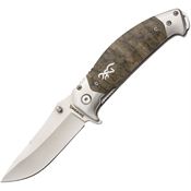 Browning 0355 Tactical Hunter Assist Open Linerlock Knife Stainless Handles