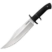 Cold Steel 39LSWBS Marauder Bowie Serrated Satin Fixed Blade Knife Black Handles