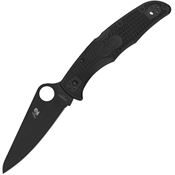 Spyderco 91PBBK2 Pacific Salt 2 Black H2 Lockback Knife Black Handles