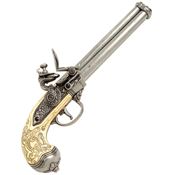 Denix Replicas 1016G Italian 3-Barrel Flintlock