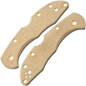 Flytanium 637 Delica Handle Scales Brass