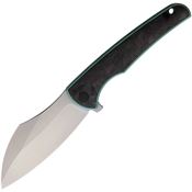 VDK 036 Vice Linerlock Knife Green Carbon Fiber