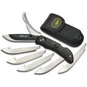 Outdoor Edge RO10 Razor Oxide Coated Knife Black Handles