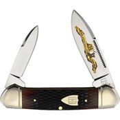 Rough Rider 048 Canoe Amber Jigged Bone