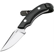Boker 02BO046 J-Bite Fixed Blade Satin Knife Black Handles