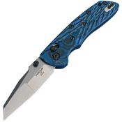 Hogue 24263 Deka ABLE Lock Stonewash Folding Knife Blue/Black Handles