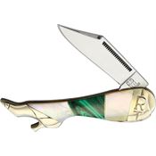 Rough Rider 2033 Small Leg Knife Malachite