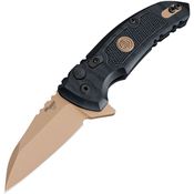 SIG 16160 X1-MicroFlip Emperor Scorpion Dark Earth Knife Black Handles