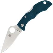 Spyderco LFP3K390 Ladybug Lockback Knife Blue Handles