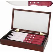 Utica 75840529S4 Big Red Steak Knife Set