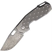 Viper 5918DSW ODINO Damascus Linerlock Knife Gray Stonewash Handles