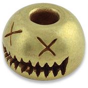 AuCon 005B Smiley Bead Brass