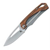 Black Fox 744ZW Racli Framelock Knife Zebrawood Handles