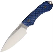 Bradford 4FE013 Guardian 4 Stonewash Fixed Blade Knife Black/Blue Handles