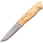 BRISA 070 Trapper 95 Fixed Blade Knife Curly Birch Handles